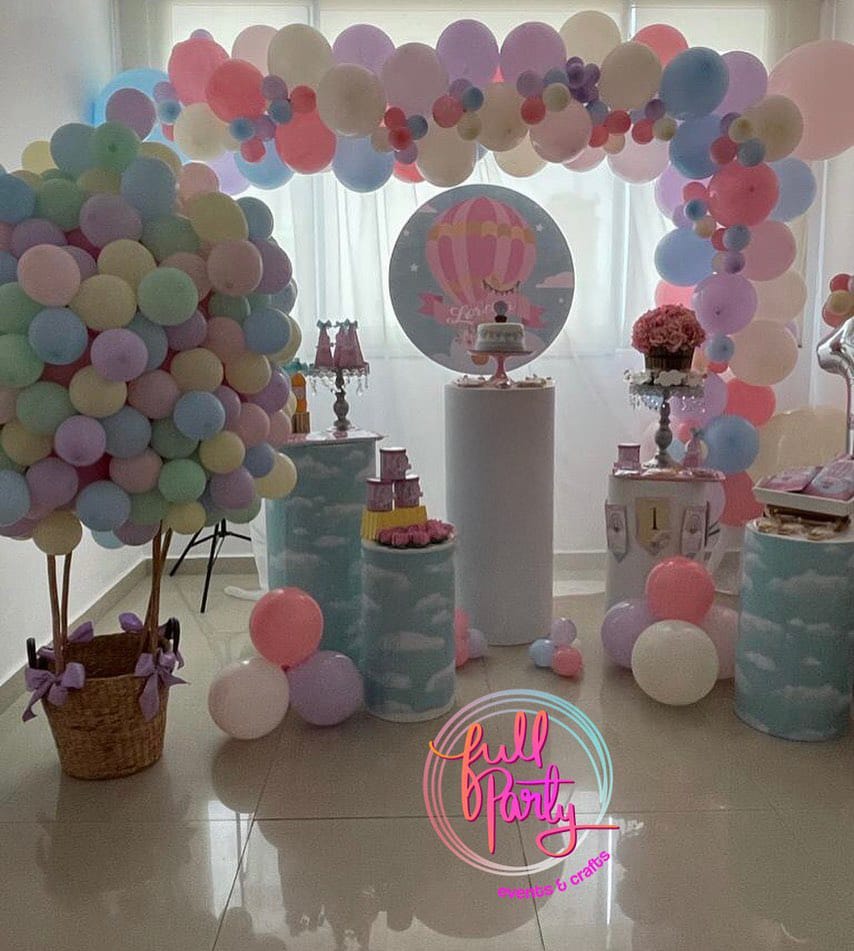 Decoración baby shower colores pastel