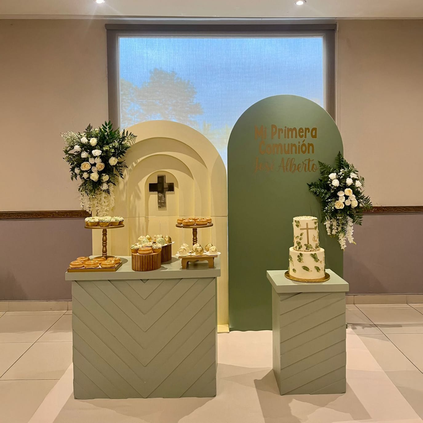 Decoración evento para primera comunión